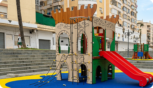 parque-tobogán-rojo